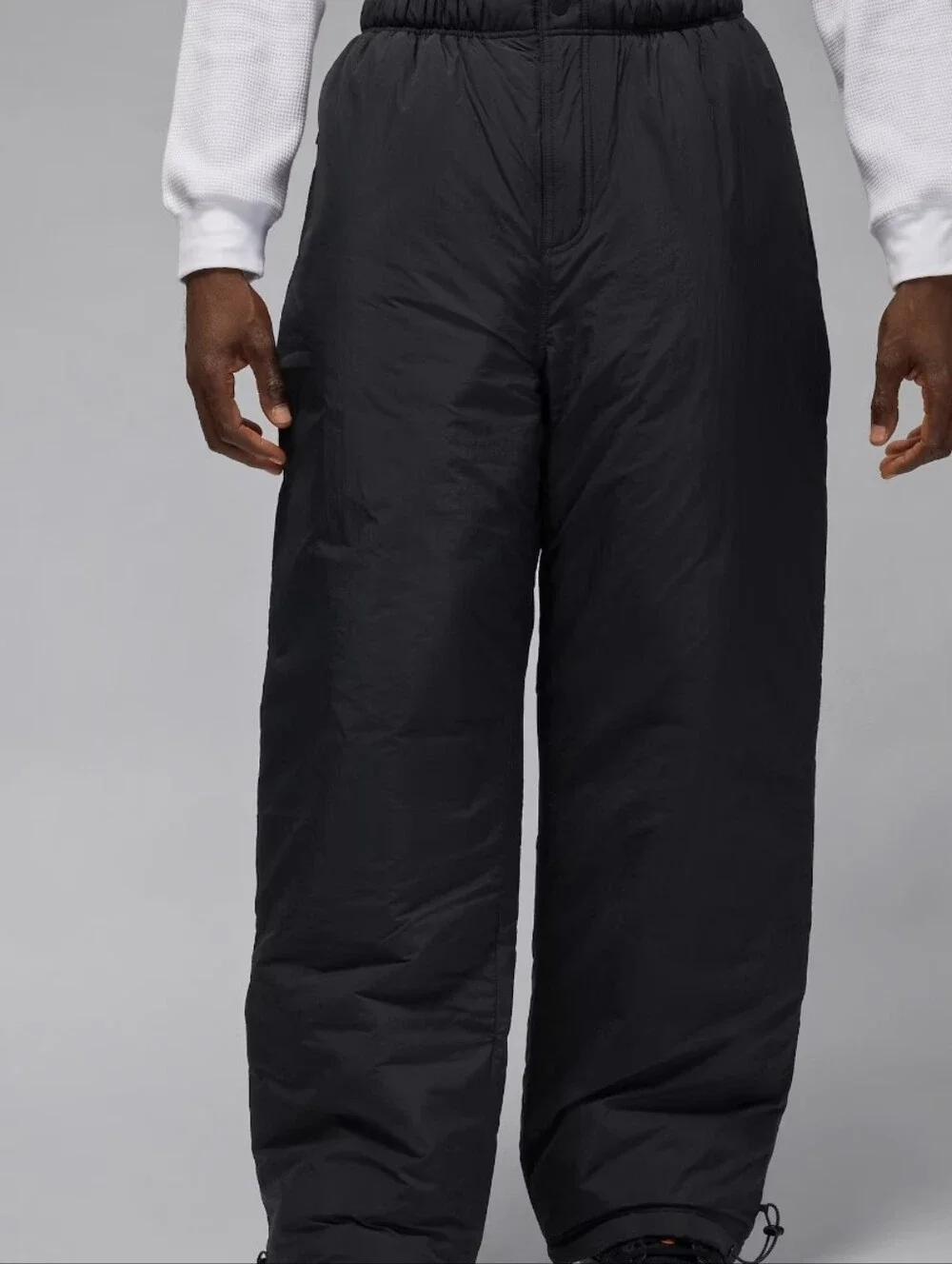 NIKE JORDAN MOUNTAINSIDE Men's Black Wide-Leg Insulated Pants SZ.L